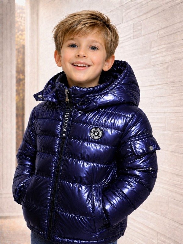 Producto - Campera azul marino metalizado