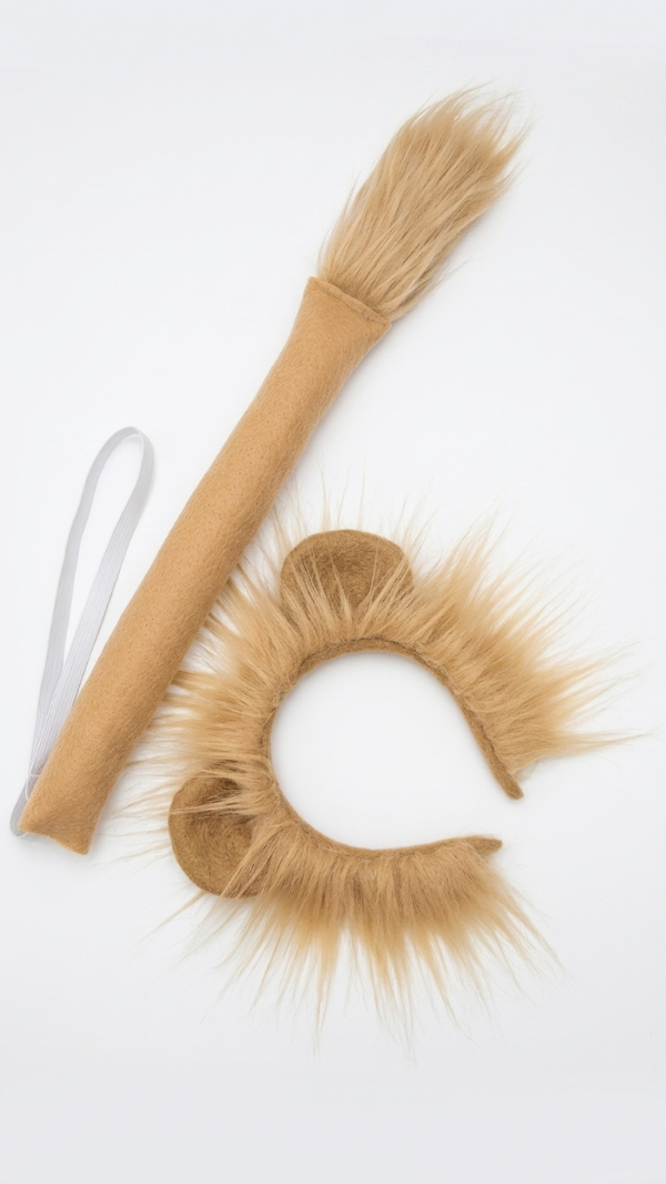 Producto - Disfraz de león con melena de pelo largo - 0