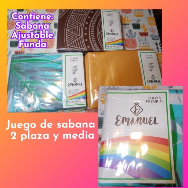Producto - Juego de sabana económico 2 plazas y media