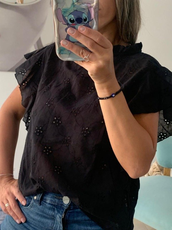 Producto - Blusa cuello y volados broderí - 1