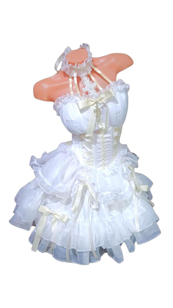 Producto - Vestido corsé gótico blanco