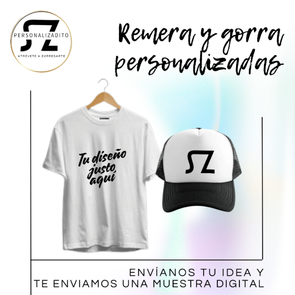 Producto - Combo Remera de algodón y Gorra Trucker