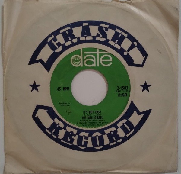 Producto - THE WILL-O-BEES It's Not Easy Simple 7 USA 1967 Sunshine Pop DATE