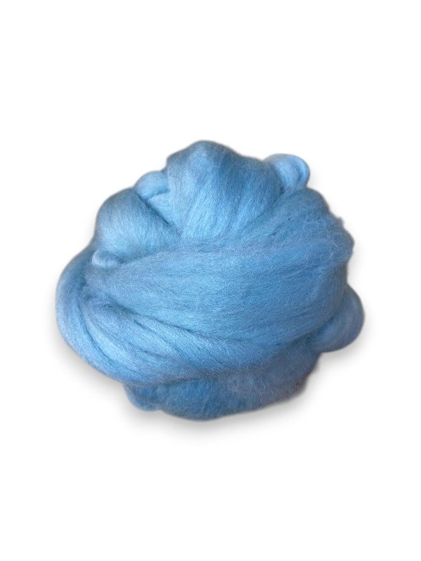 Producto - VELLON DE OVEJA PURA LANA - CELESTE