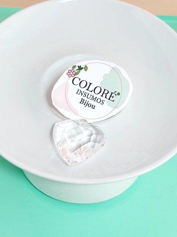 Producto - Dije Corazón Facetado Grande (Precio Por unidad)