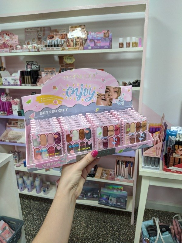 Producto - Paleta de sombras x8 con glitter