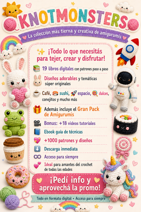 Producto - SUPER PACK KANOTMONSTER + AMIGURUMIS - 1