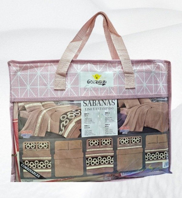 Producto - Línea Alma !! Sabanas 2 en 1 Goldsun queen