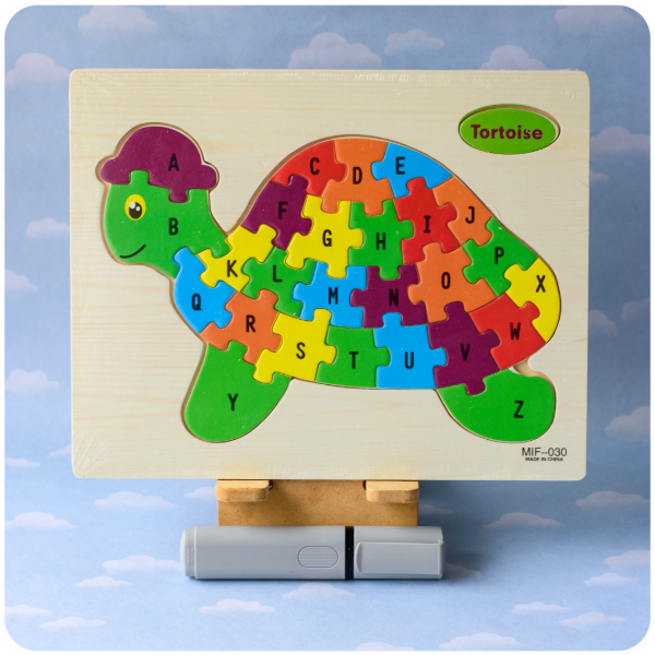 Producto - Rompecabezas Abecedario de Madera Encastrable - Tortuga
