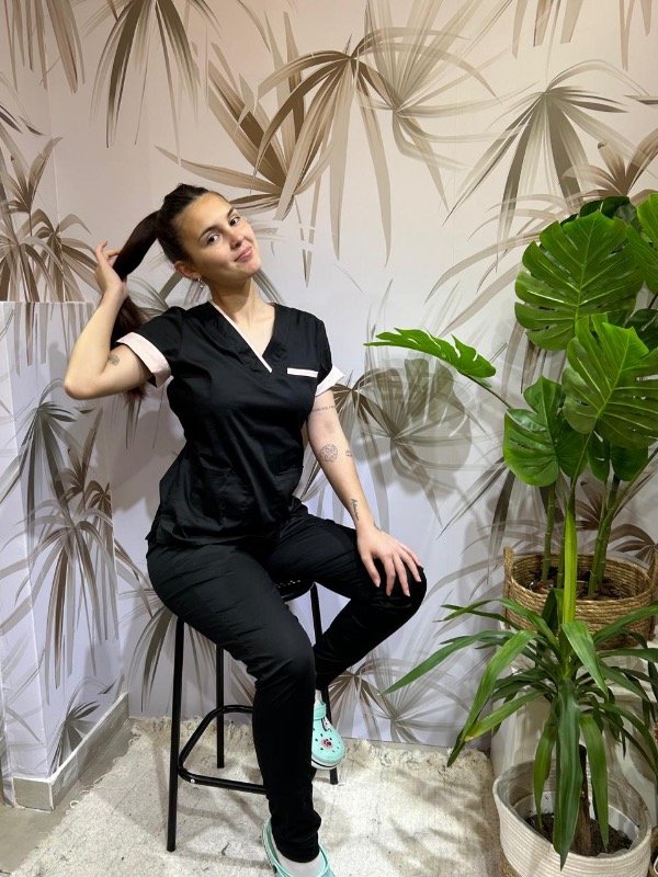 Producto - ROCÍO SPANDEX LIVIANO (Negro detalle Rosa)