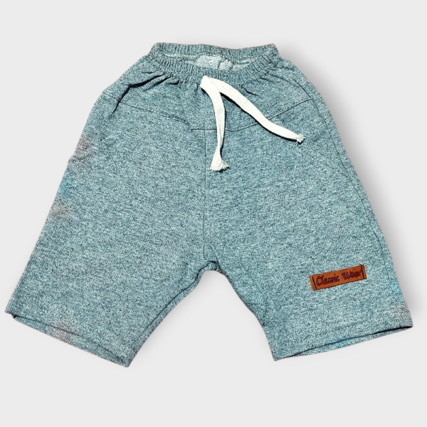 Producto - Bermuda Bebé con Bolsillo Gris T2