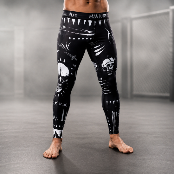 Producto - MANTO Calza estampada Negro Blanco voodoo
