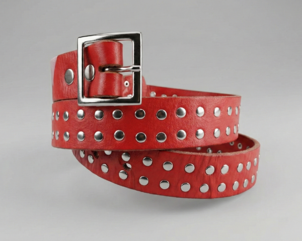 Producto - Cinto con Tachas Rojo