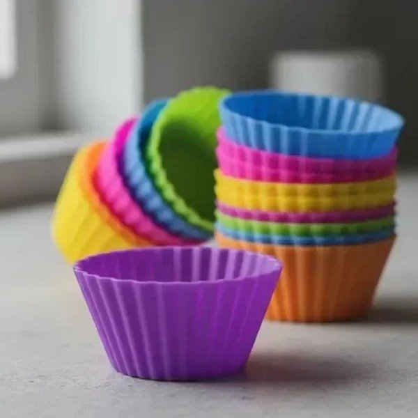 Producto - MOLDES MUFFINS INDIVIDUALES DE SILICONA X 12 UNIDADES