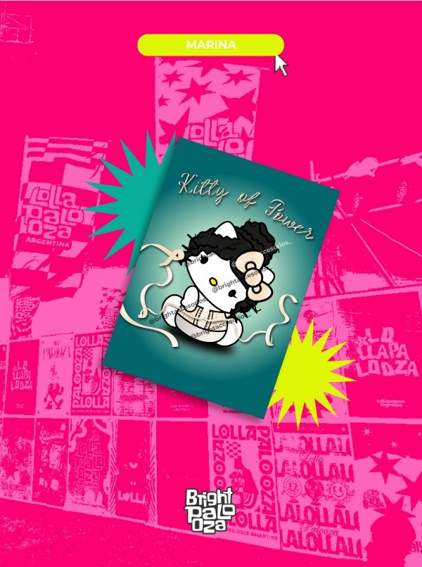 Producto - Poster Kitty Marina -  BRIGHTPALOOZA