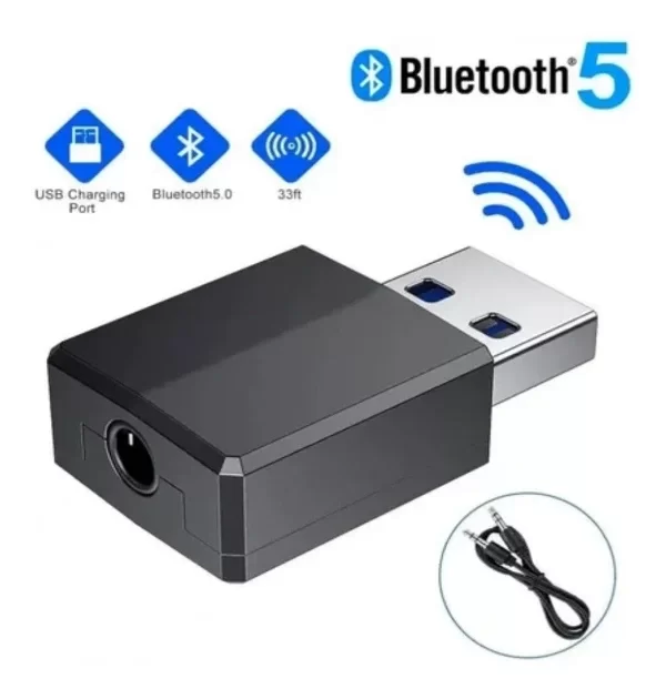 Producto - 2 En 1 Transmisor Receptor Bluetooth 5.0 Audio 3,5mm