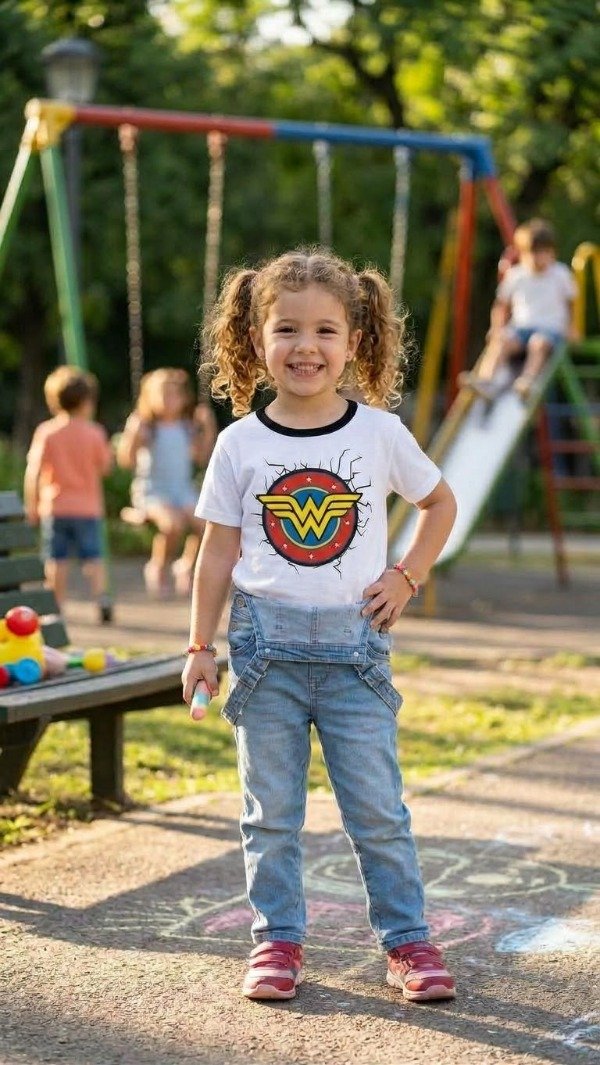 Producto - Remera nena estampa Mujer Maravilla t4 - 1