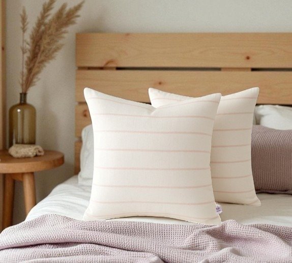 Producto - Set 2 Almohadones 40x40cm Premium Rallas R. - 0