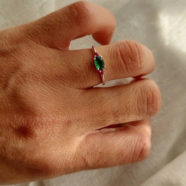 Producto - ANILLO PIEDRA VERDE