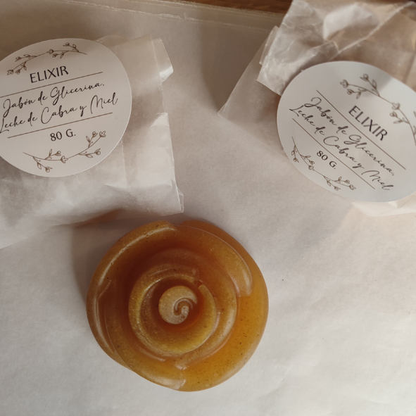 Producto - Jabón de Glicerina, Leche de Cabra y Miel