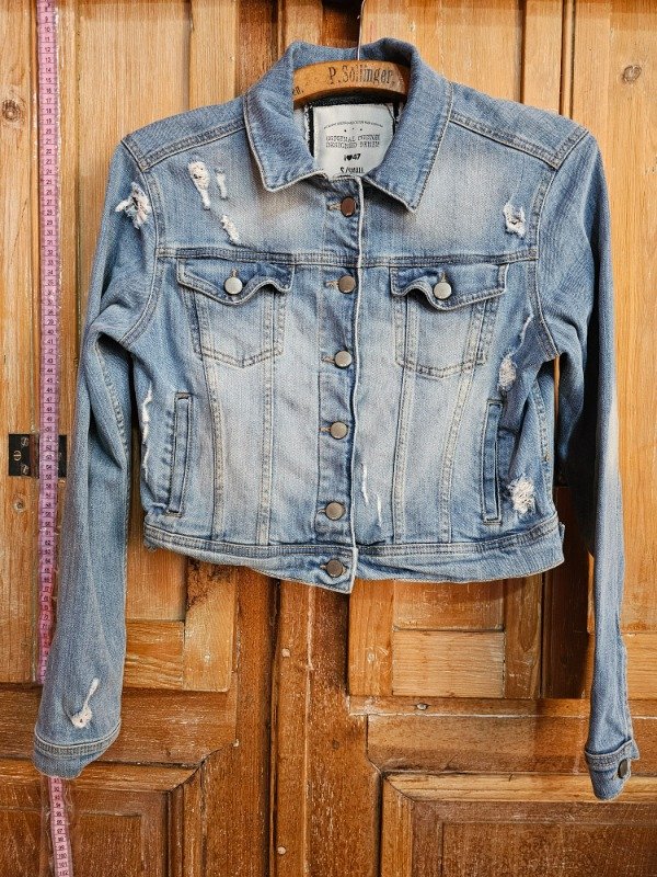 Producto - Campera de Jean 47street Celeste t.S