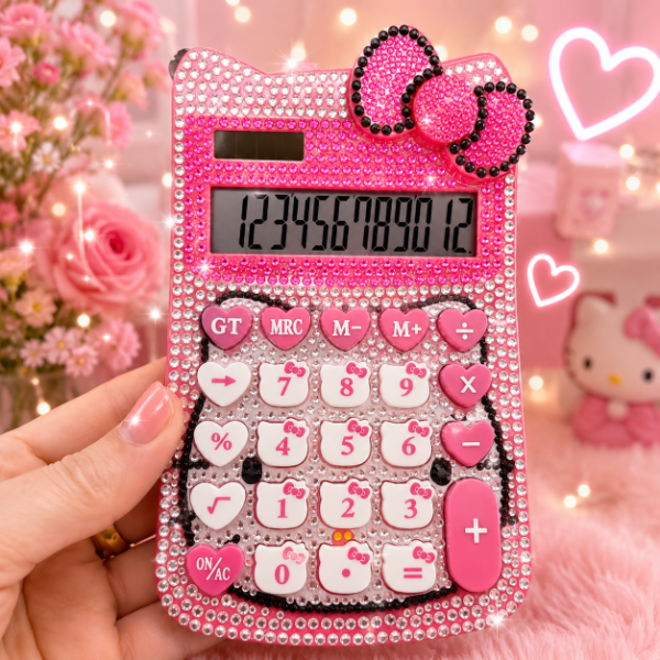 Producto - Calculadora Hello Kitty Con Strass 12 Dígitos