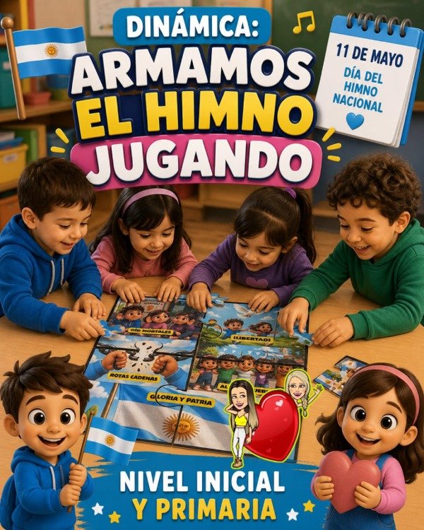 Producto - DINÁMICA. ARMAMOS EL HIMNO JUGANDO. ROMPECABEZA