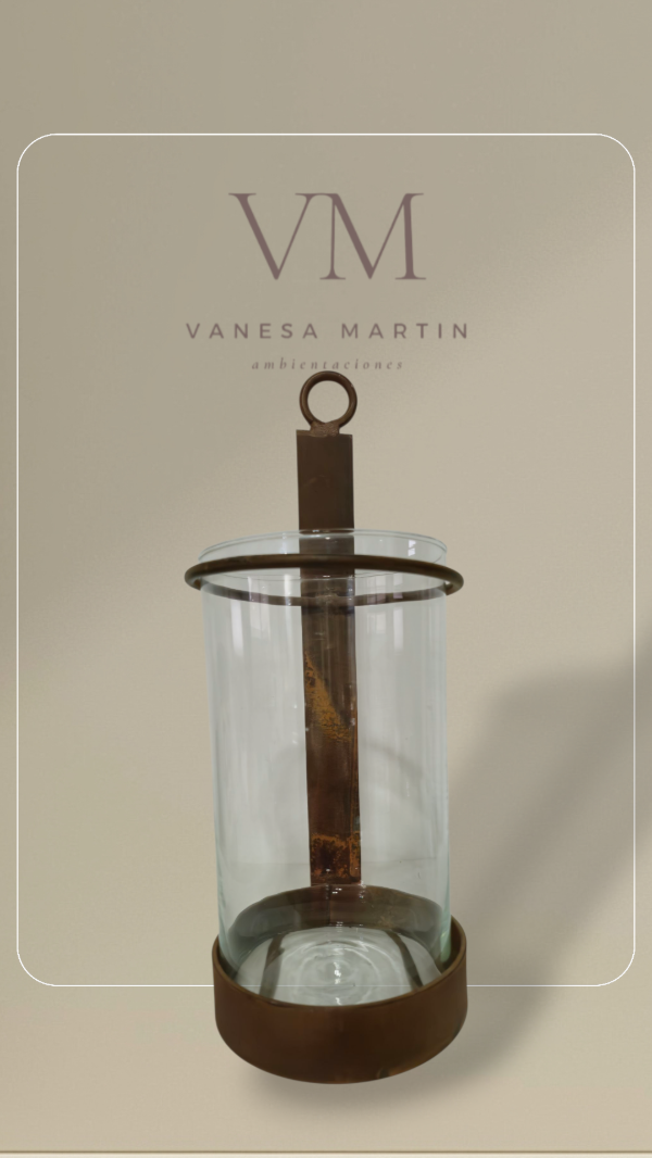 Producto - Candelabro de vidrio y metal