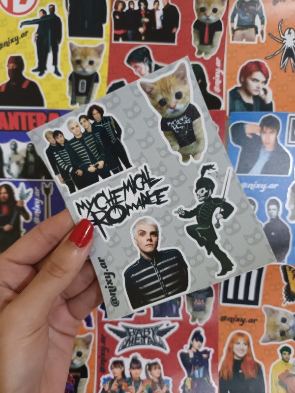 Producto - Plancha de stickers My Chemical Romance The Black Parade Era