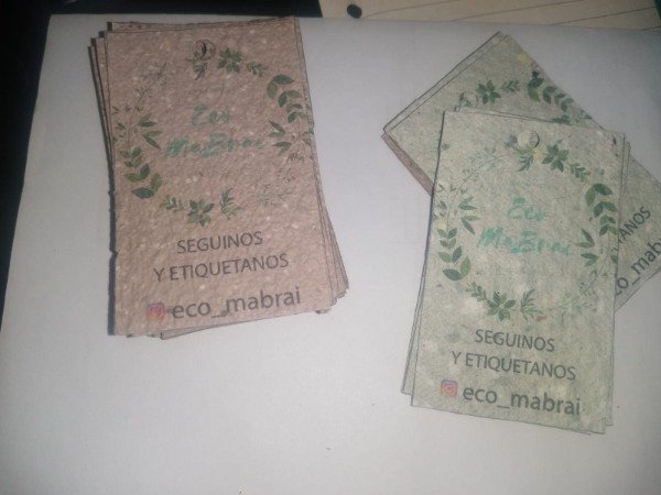 Producto - Tags en papel artesanal