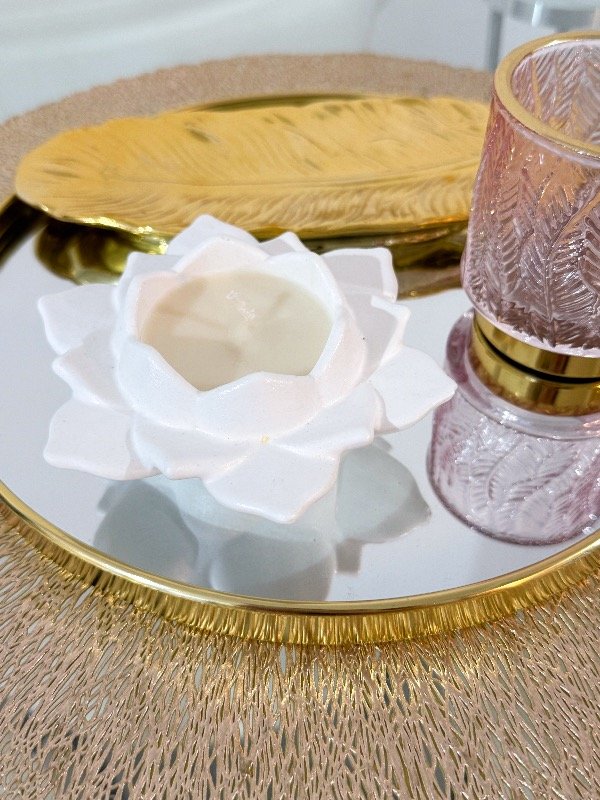 Producto - Vela flor de loto abierta CHERRY