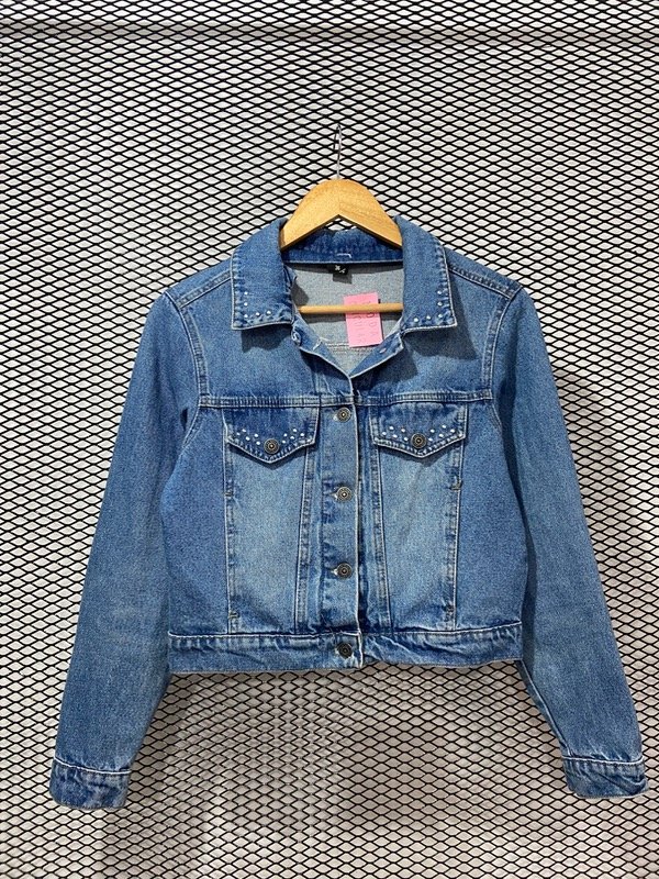 Producto - Campera jeans BORA intervenida T36