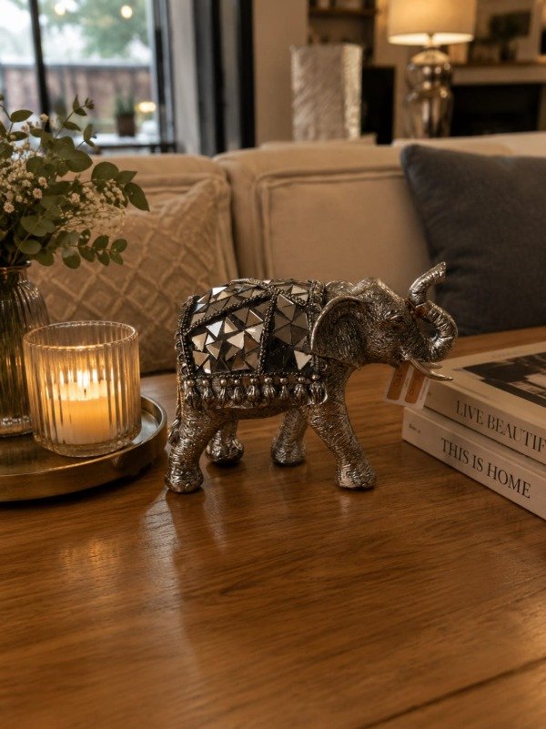 Producto - Elefante plateado grande
