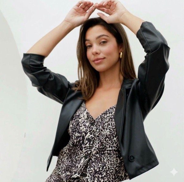 Producto - Blazer Cuerina Botón CORTO (28.000 Efectivo/transferencia)