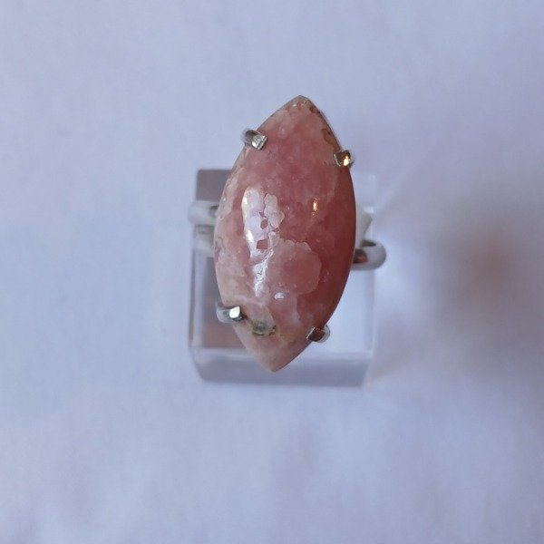 Producto - Anillo Plata 925 con rodocrosita 3 ajustable
