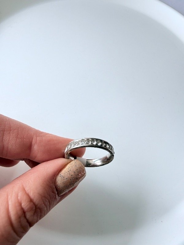 Producto - Anillo brillos acero