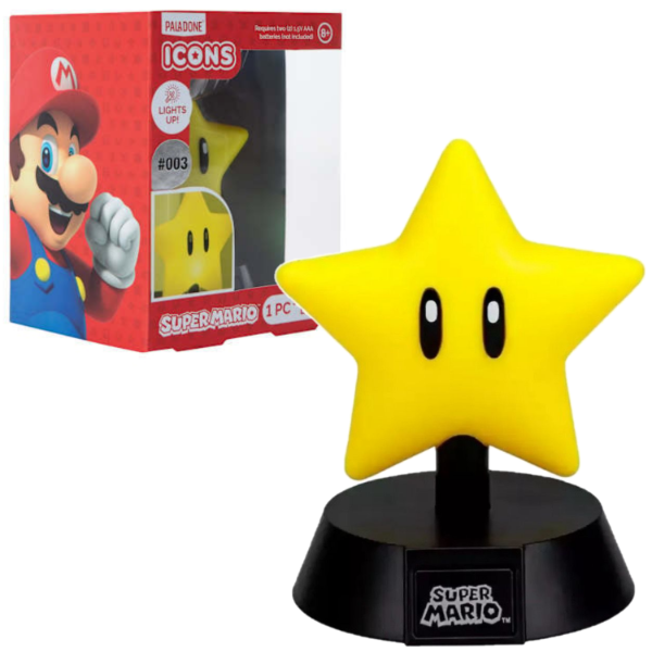 Producto - Super Mario Super Star Light Paladone Icons