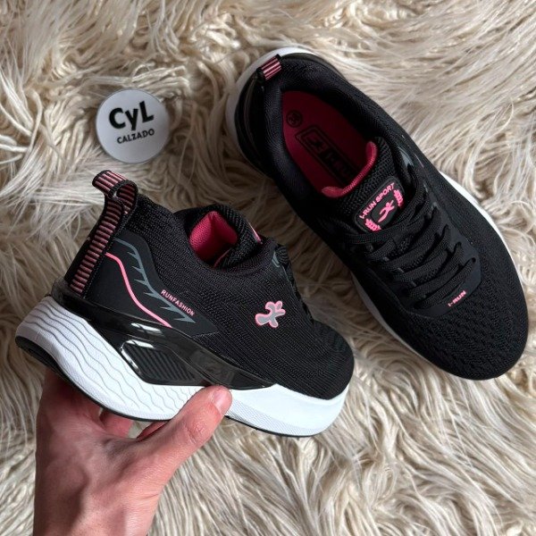 Producto - I RUN Fashion Negro / Fucsia - 5