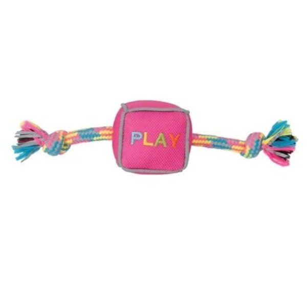 Producto - ZEUS MOJO SOGA CON CUBO ROSA 20CM