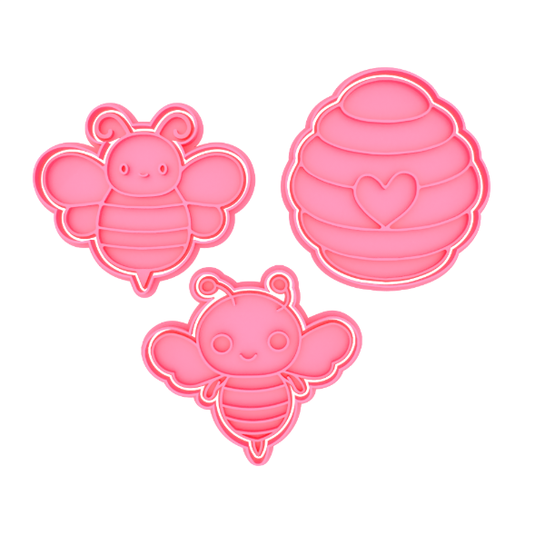 Producto - Set x 3 Cortante con Stamp Set Abejas 2 - ei