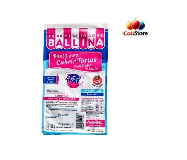 Producto - Pasta Color Azul x500grs BALLINA