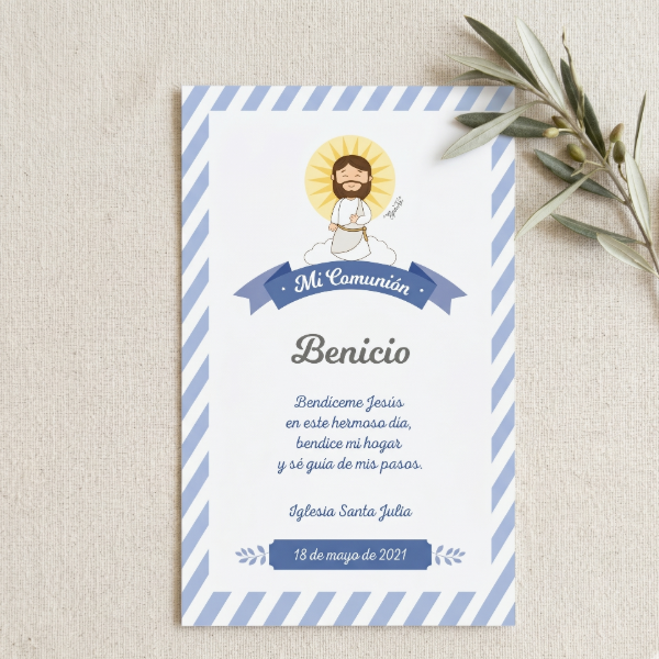 Producto - Diseño de Estampitas - Modelo Jesús