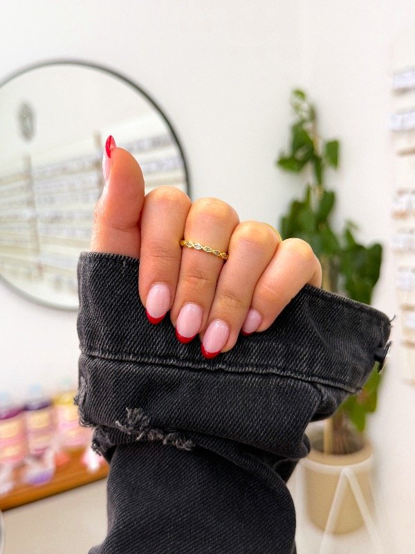 Producto - Anillo bañado en oro infinitos cúbics regulable