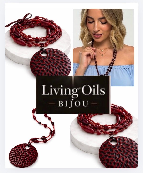 Producto - Collar Bohemio Chic Esfera Roja