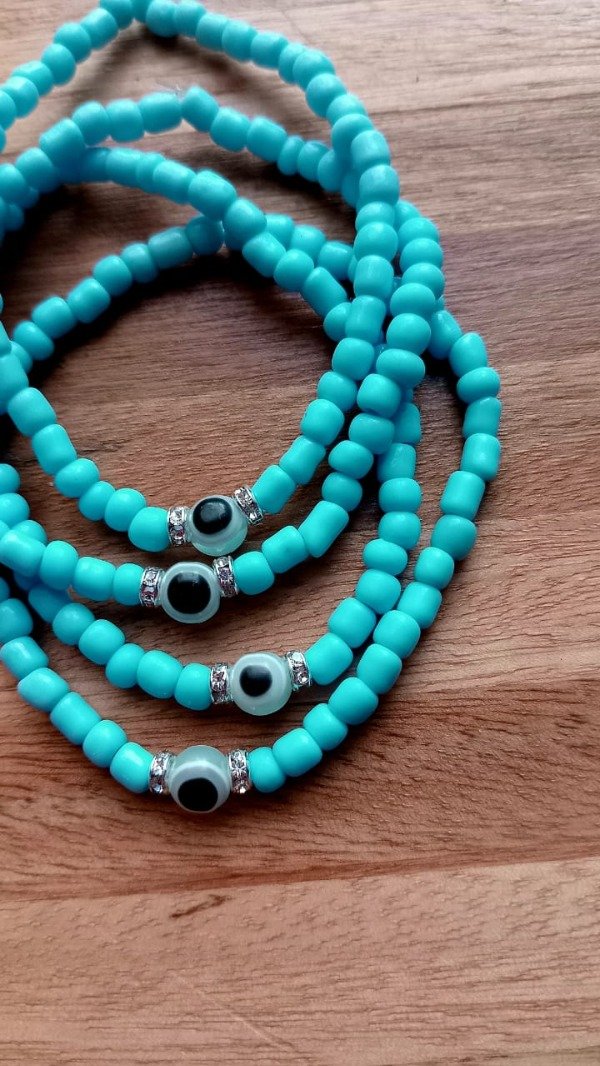 Producto - Pulsera elastizada - celeste