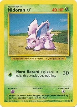 Producto - Nidoran (55/102) (Male) [Base Set Unlimited]