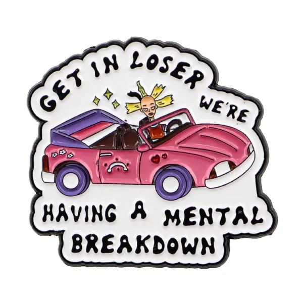 Producto - Pin Rugrats Get In Loser, we're having a mental breakdown