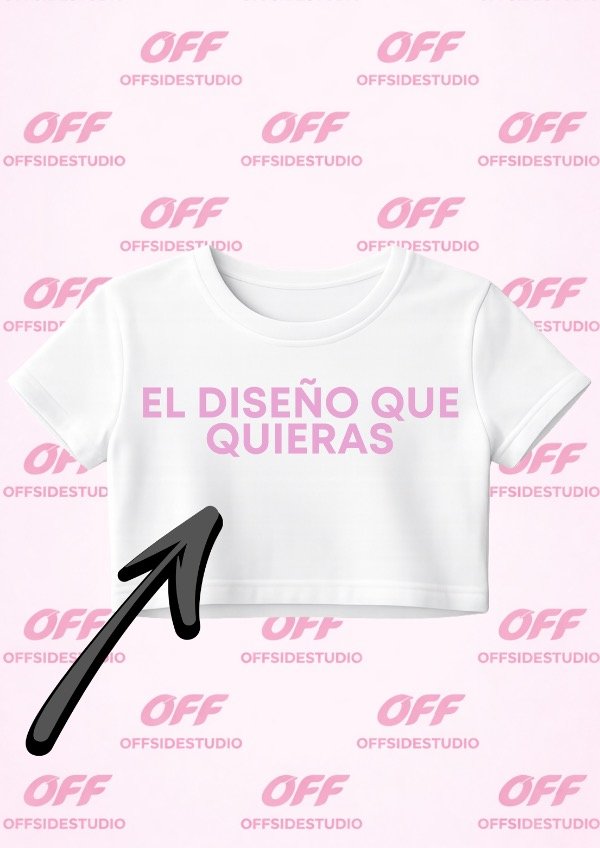 Producto - Personaliza tu baby tee BLANCA con el diseño que quieras