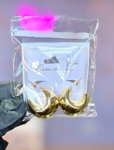 Producto - Aros gota dorados