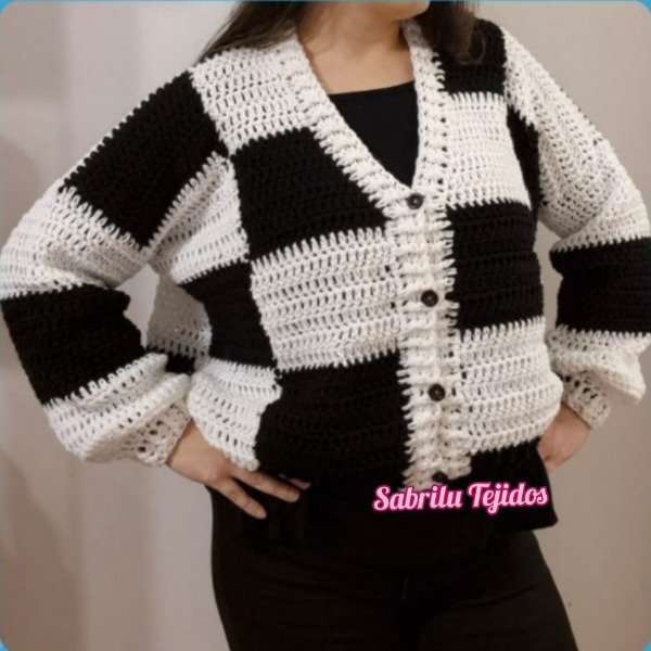 Producto - Cardigan CUADRITOS (A pedido - SEÑA)